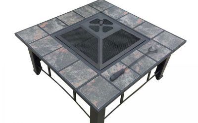 4-in-1 Fire Pit BBQ 81 x 81cm