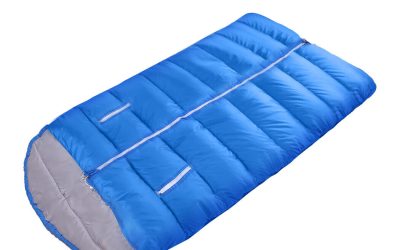 Adults Sleeping Bag Single 190T Thermal Blue