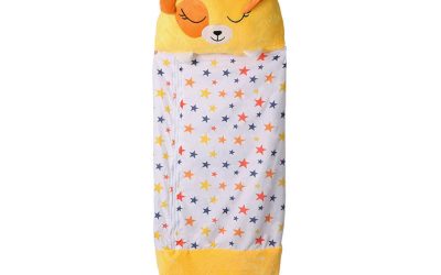 Childrens Sleeping Bag Dog Yellow
