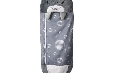 Childrens Sleeping Bag Shark Grey