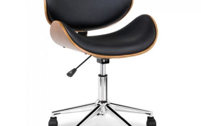 Executive Wooden Office Chair Lacroix Black
