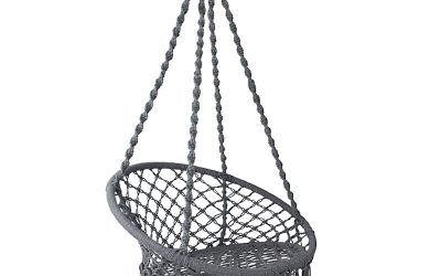 Hammock Swing Chair Macrame Grey