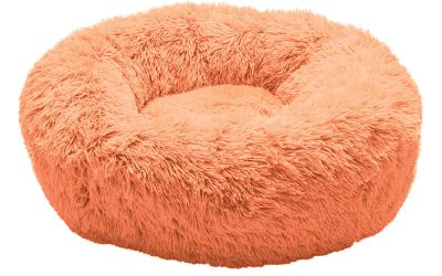 Pet Dog Cat Bed Donut Pink