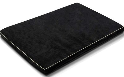 Pet Dog Cat Bed Mattress Suede Black