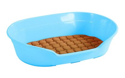Pet Dog Cat Bed Plastic Blue