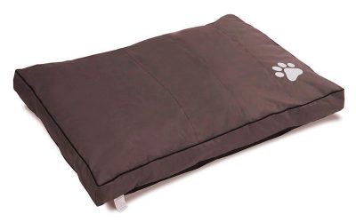 Pet Dog Cat Mattress Canvas Brown