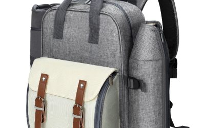 Picnic Bag 4 Person Alfresco Grey & White
