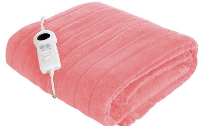 Fleece Electric Throw Rug Pink