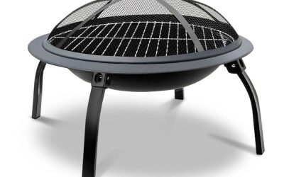 Portable Fire Pit BBQ 22 inches Foldable