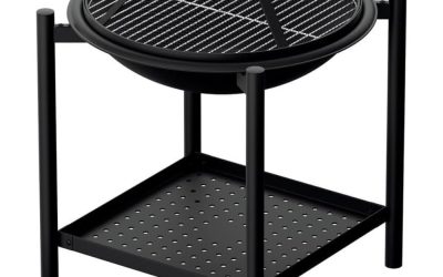 Portable Fire Pit BBQ 55 x 70cm With Stand