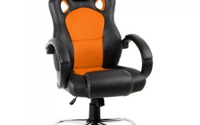 Racer Office Chair Maverick Black & Orange