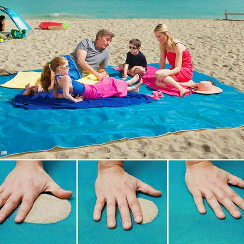 Sand Free Beach Mat Blue - Image 3