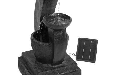 Solar Fountain 3 Tier Blue Style 2