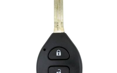 Toyota 2 Button Shell Case Replacement with Uncut Key