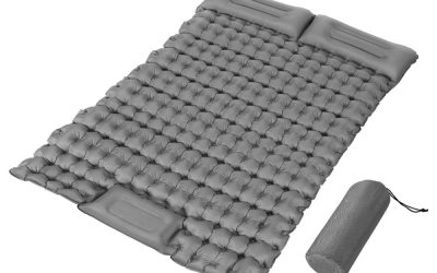 Air Bed 9cm Self Inflating Camping Grey Double