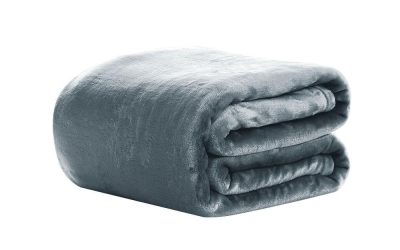 Blanket Faux Mink Silver