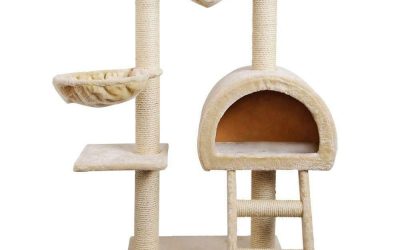 Cat Kitten Toy 100cm Scratching Tree Beige