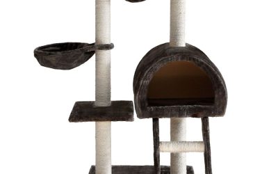 Cat Kitten Toy 100cm Scratching Tree Grey