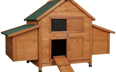 Rabbit Bunny Chicken Chook Coop House 137cm