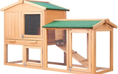 Rabbit Bunny Chicken Chook Coop House 138cm
