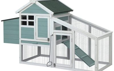 Rabbit Bunny Chicken Chook Coop House 150cm