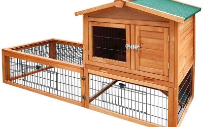 Rabbit Bunny Chicken Chook Coop House 155cm