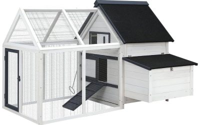 Rabbit Bunny Chicken Chook Coop House 166cm