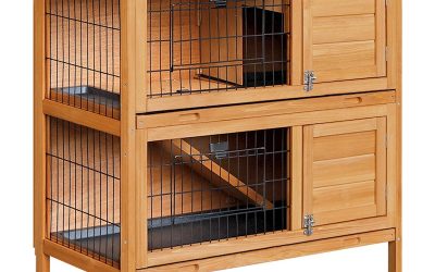 Rabbit Bunny Chicken Chook Coop House 91cm 2 Storey