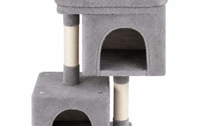 Cat Kitten Toy 67cm Scratching Tree Grey