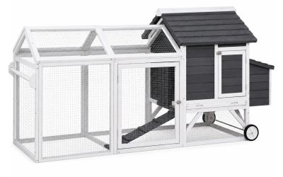 Rabbit Bunny Chicken Chook Coop House 225cm