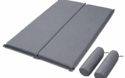 Self Inflating Camping Mattress 9.5cm Grey Double